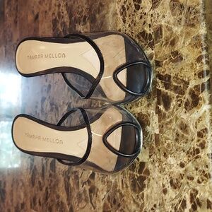Tamara Mellon “Glass 75” pvc mules
